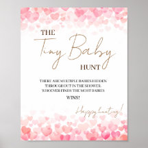 Minimal das winzige Baby Hunt Baby Shower Spiel ru