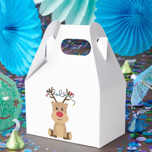 Minimal Deer Party Favor Box Geschenkschachtel (Party)