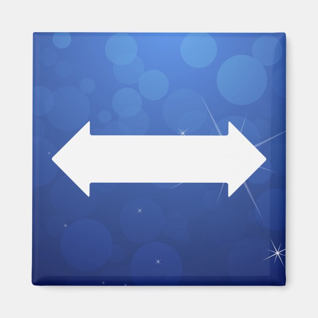 Minimal der doppelseitigen Pfeile Magnet (Vorne)