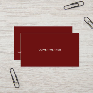 Minimal der Minimalistischen Elegant Weinkultur un Visitenkarte