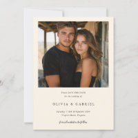 Minimal des verzauberten Fotos Save the Date