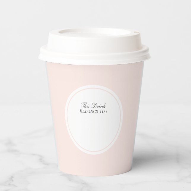 Minimal dieses Getränk gehört zum Individuelle Nam Pappbecher (Vorderseite)