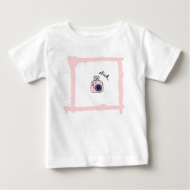 Minimal Doodle Camera Click Art Design Baby T-shirt