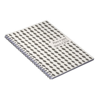 Minimal Dot Pattern Notebook – Plant a Seed Notizblock
