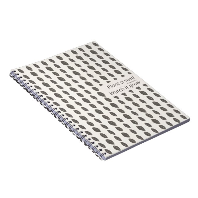 Minimal Dot Pattern Notebook – Plant a Seed Notizblock (Rechte Seite)