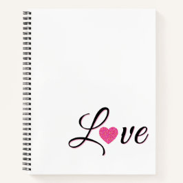 Minimal Dotted Heart Design Notizbuch