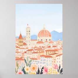Minimal Duomo Italien Florenz Kunst, Dichtung und Poster