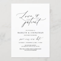 Minimal Einfach, Liebe ist geduldig, Hochzeit vers