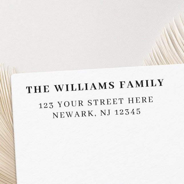 Minimal Einfache Elegante Rücksendeadresse Permastempel (Von Creator hochgeladen)