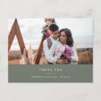 Minimal einfache Hochzeit danke Ihnen Foto