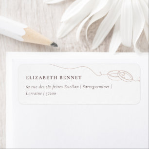 Minimal einfache Hochzeitsraten   Rosa Farbe