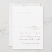 Minimal einfache Hochzeitsraten | Rosa Hochzeit