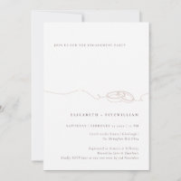 Minimal einfache Hochzeitsring-Spott-Engagement-Pa