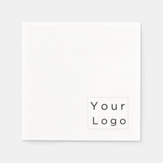 Minimal einfache Logo Hostel Bed & Breakfast Info Serviette