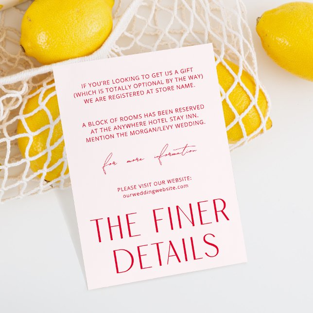 Minimal einfache Rosa- und Magenta-Umschließungska Begleitkarte (Von Creator hochgeladen)