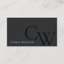 Minimal einfache Schwarz-Weiß-Monogramm