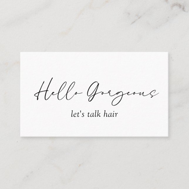 Minimal einfacher QR Code Modernes Elegant Visitenkarte (Vorderseite)