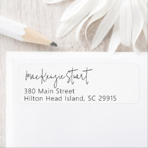 Minimal einfaches, elegantes Script-Rücksendeadres