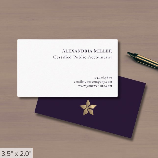 Minimal-Elegance-Gold-Logo Visitenkarte (Von Creator hochgeladen)