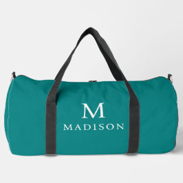 Minimal & elegant Aquamarin Grün & Weiß Individuel Duffle Bag