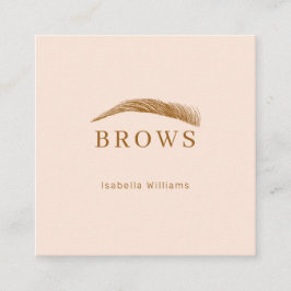 Minimal elegant Augenbrauen Visitenkarte