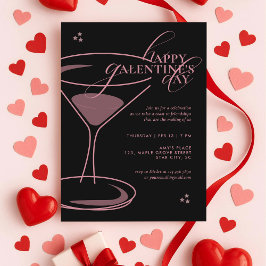 Minimal Elegant Chic Typography 2026 Galentine's Einladung