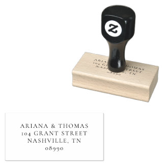 Minimal Elegant Couples Personalized Gummistempel
