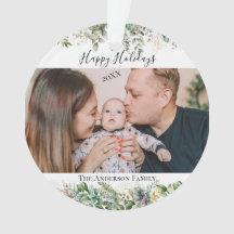 Minimal Elegant Einfach | Foto der Weihnachtsfamil