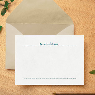 Minimal Elegant Einfache Personalisierte Mitteilun Mitteilungskarte