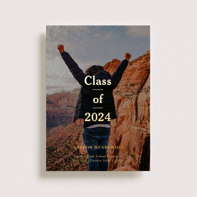 Minimal Elegant Grad Ankündigung (Von Creator hochgeladen)