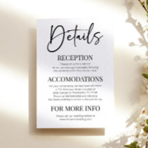 Minimal Elegant Moderne klassische Hochzeitsdetail