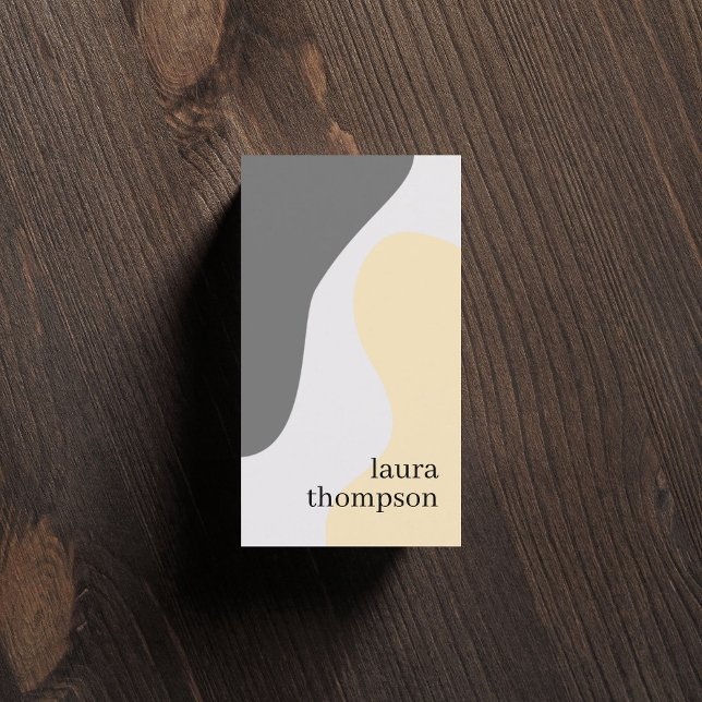 Minimal Elegant Pastel Pattern Berater Visitenkarte (Von Creator hochgeladen)