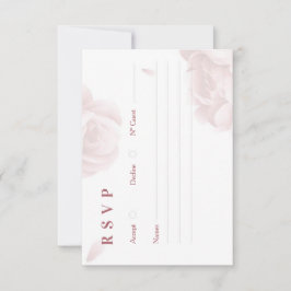 Minimal Elegant Wedding RSVP Card Karte