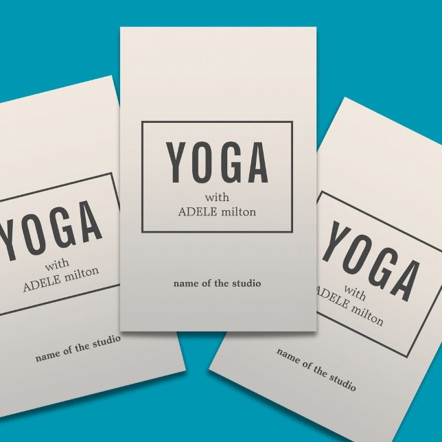 Minimal Elegante Imitate Silver Yoga Instructor Flyer (Von Creator hochgeladen)