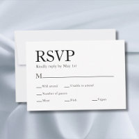 Minimal Elegante Meal Choice