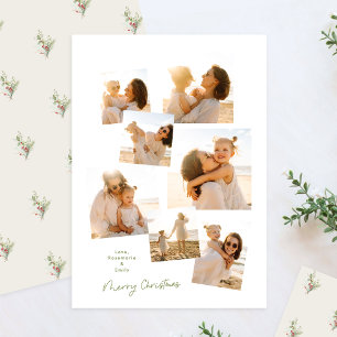Minimal Elegante Weihnachten Multi 7 Foto Album