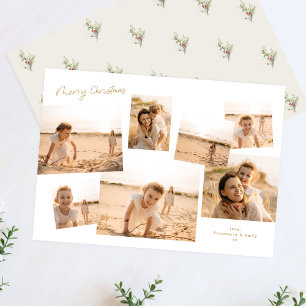Minimal Elegante Weihnachten Multi 7 Foto Album