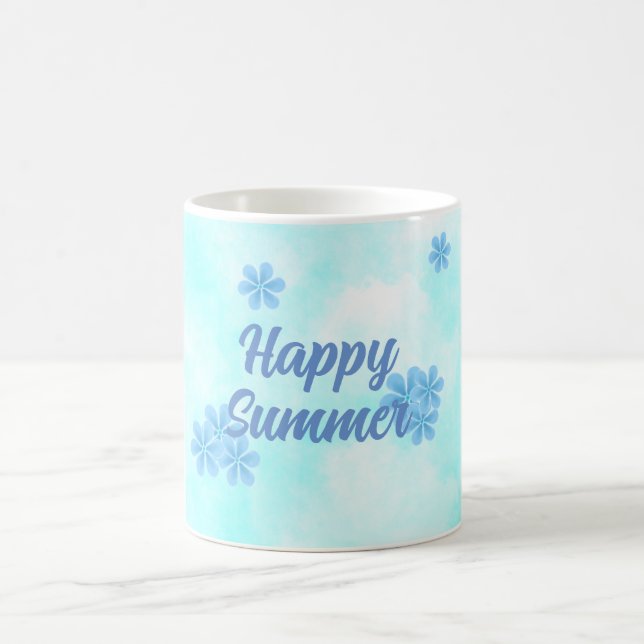 Minimal eleganter Bestfriendeblauer Monogramm Kaffeetasse (Mittel)