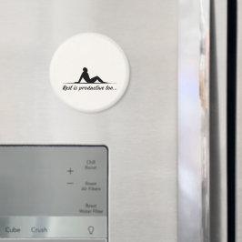 Minimal entspannende Silhouette Magnet