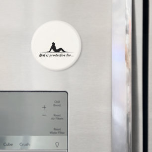 Minimal entspannende Silhouette Magnet
