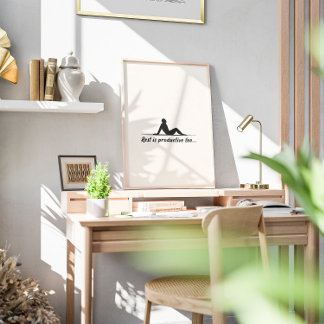 Minimal entspannende Silhouette Poster