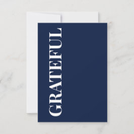 Minimal ERFÜLLT | Navy Blau Weihnachtsgruß Karte