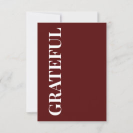 Minimal ERFÜLLT | Tiefe rote Weihnachtsgrüße Karte