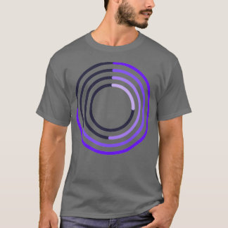 Minimal farbenfrohe Kuchen-Chart T-Shirt
