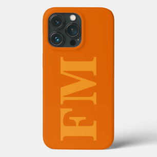 Minimal fett orange-gelbe Monogramm Case-Mate iPhone Hülle