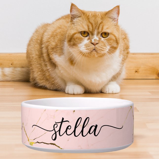 Minimal Food Water Dish Haustier Custom Cat Dog Na Napf (Von Creator hochgeladen)