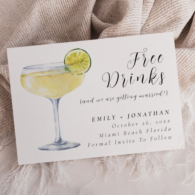 Minimal Foto lustige Hochzeit retten das Datum Einladung (Von Creator hochgeladen)