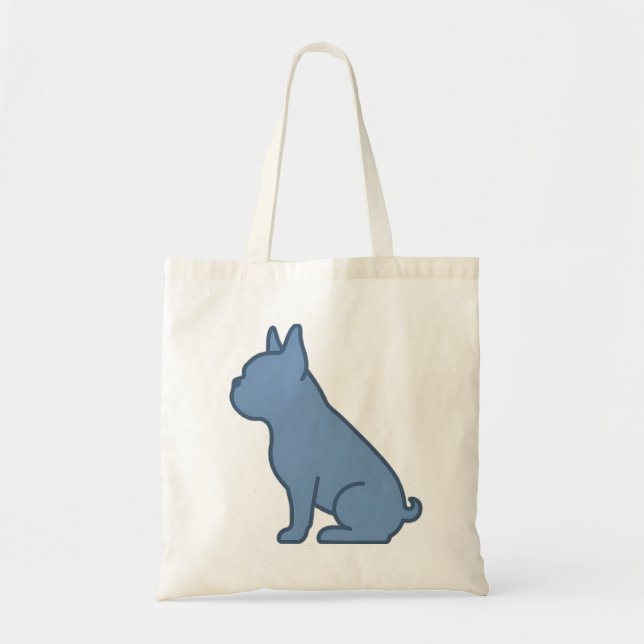Minimal French Bulldog Design Tragetasche (Vorne)