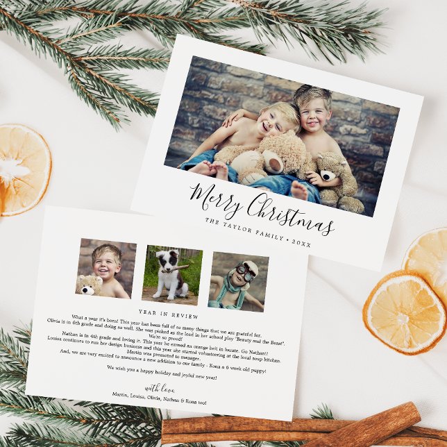 Minimal frohe Weihnachten Jahr in Überprüfung Land (Von Creator hochgeladen)