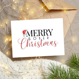 Minimal frohe Weihnachten, nüchtern Support Xmas Feiertagspostkarte